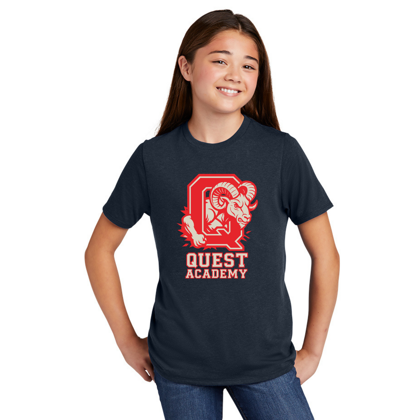 Youth Quest Academy Unisex Spirit shirt Navy DT130Y